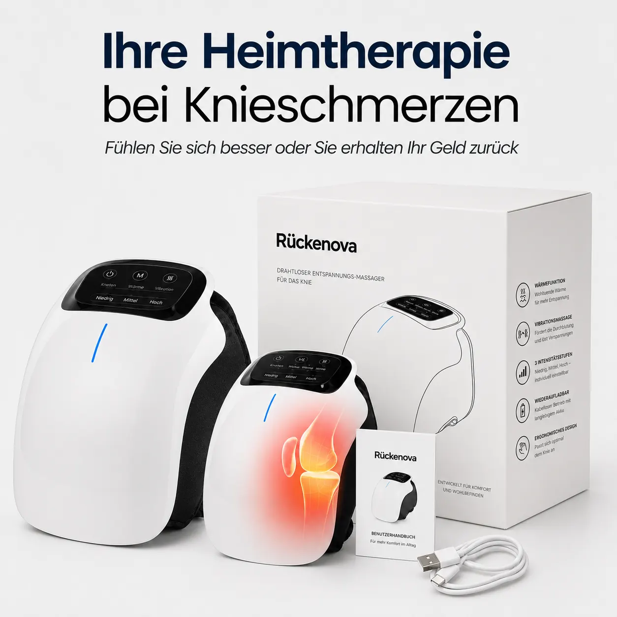 Rückenova Uni Fusion Knie-Massagegerät